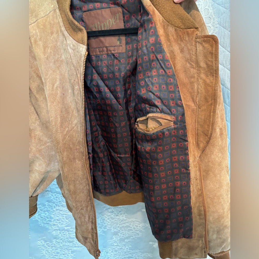 Leather Bomber Jacket - Picture 8 of 14